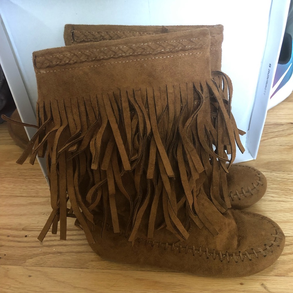 Rampage Girls Fringe Boot